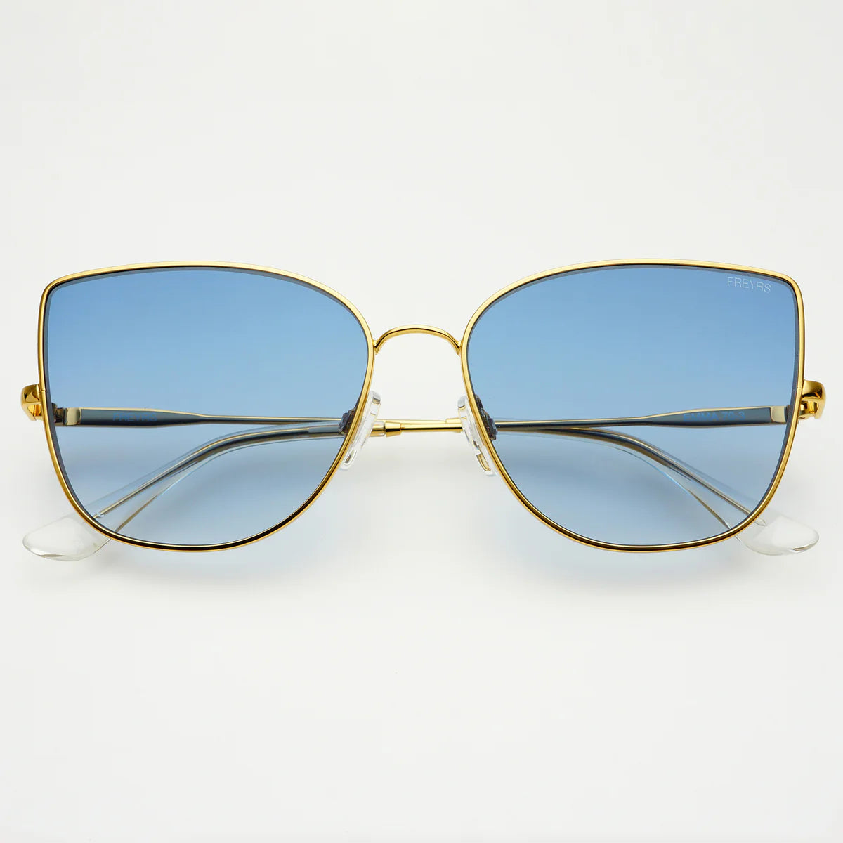 FREYRS Emma Sunglasses | Gold/Blue