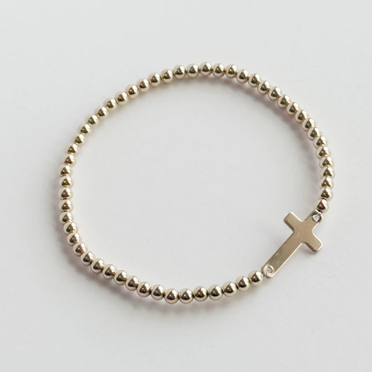 Cross Gold Bracelet | Gardenia Co.