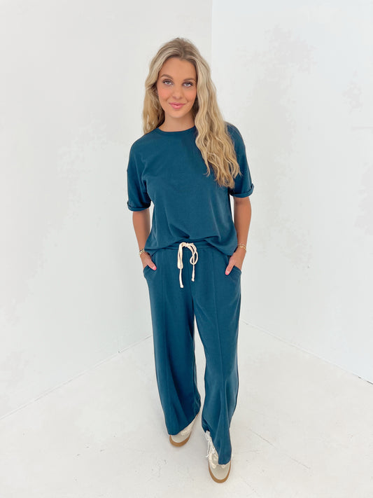 Study Break Waffle Pants | Navy