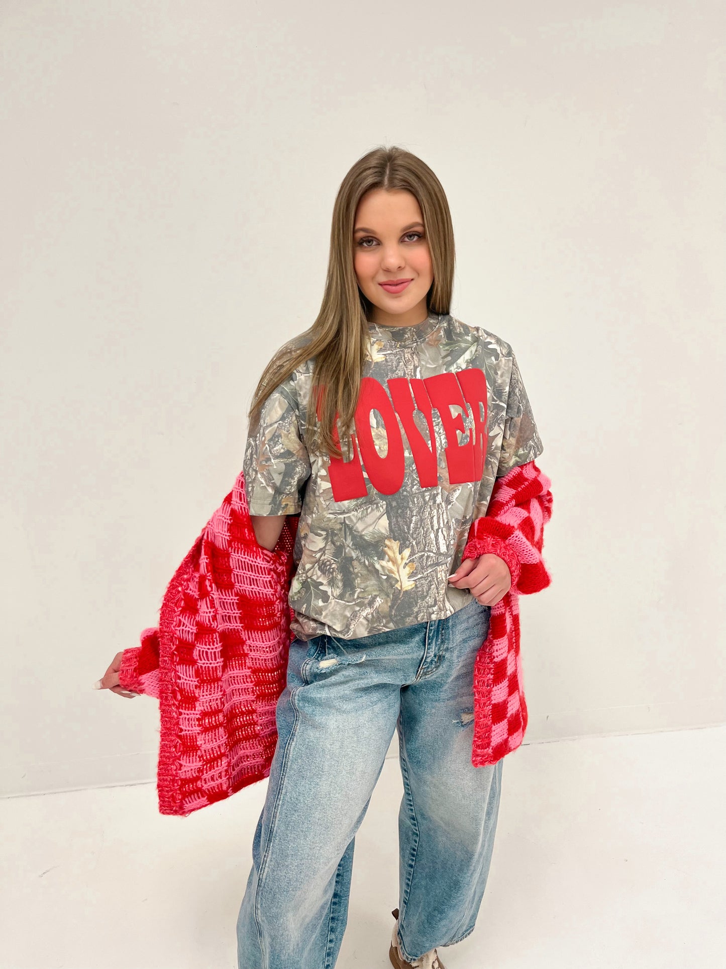 Lover Camo Oversized Tee