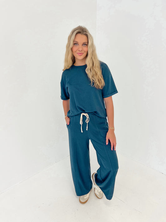 Study Break Waffle Pants | Navy