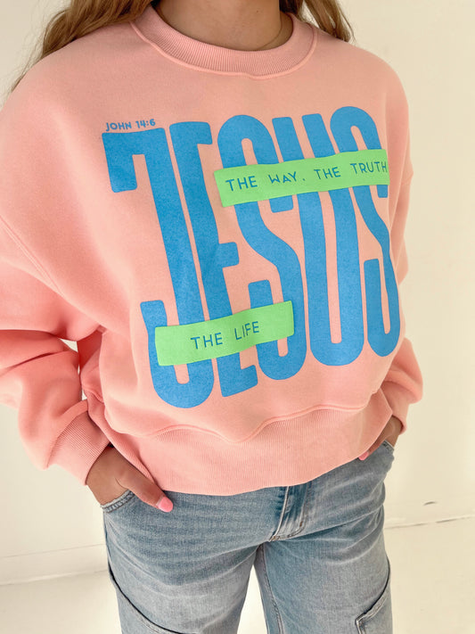 Jesus The Way The Truth Crewneck