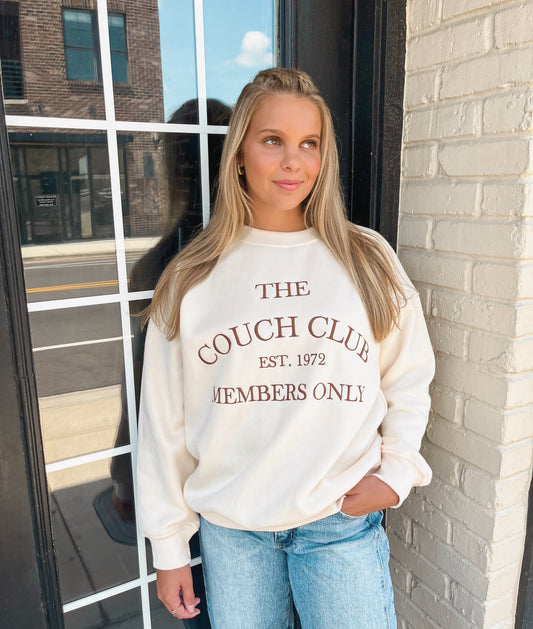 "The Couch Club" Fleece Sweatshirt