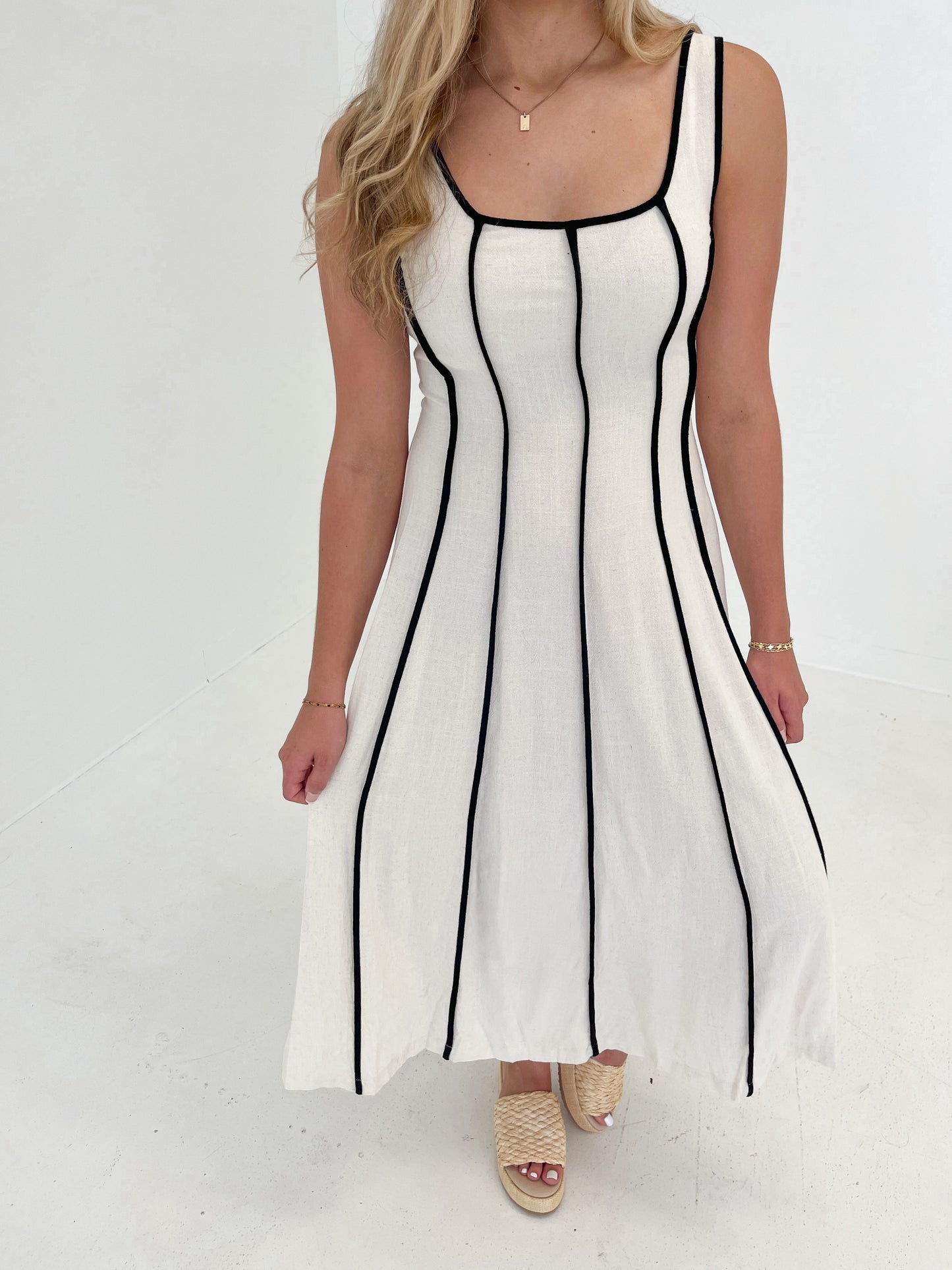 On The Coast Midi Dress | Natural