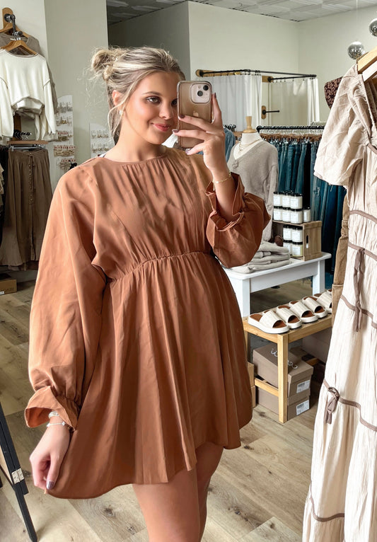 Truly Timeless Mini Dress | Copper