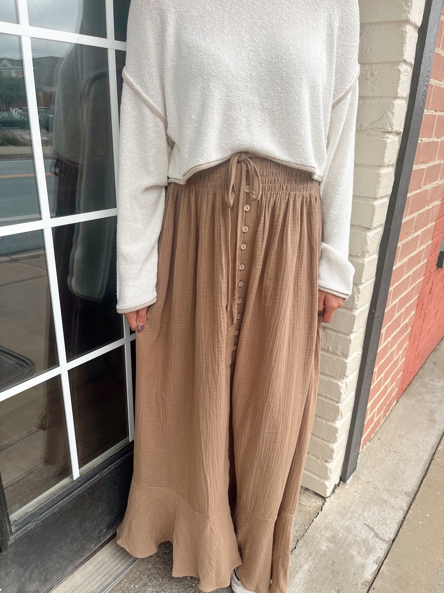 In The Wind Maxi Skirt | Espresso