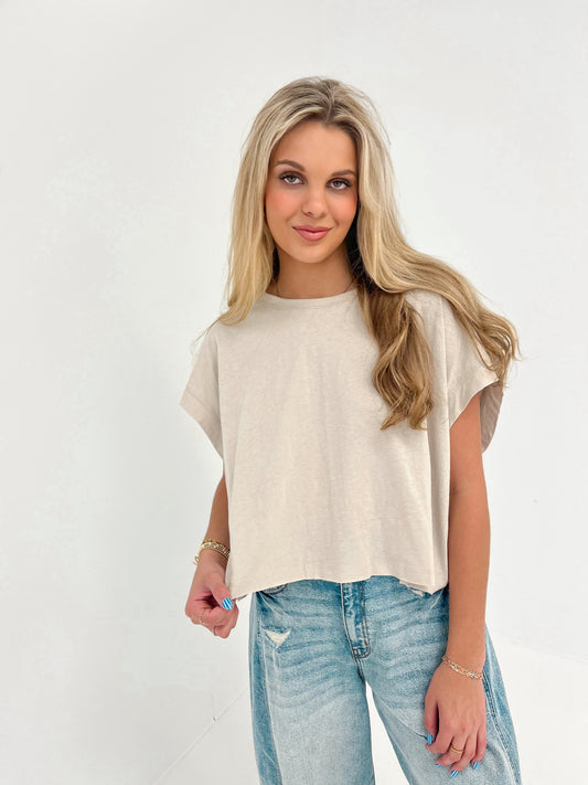 Making Moves Top | Sand Beige