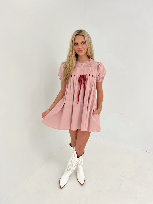 The Margot Mini Dress | Mauve
