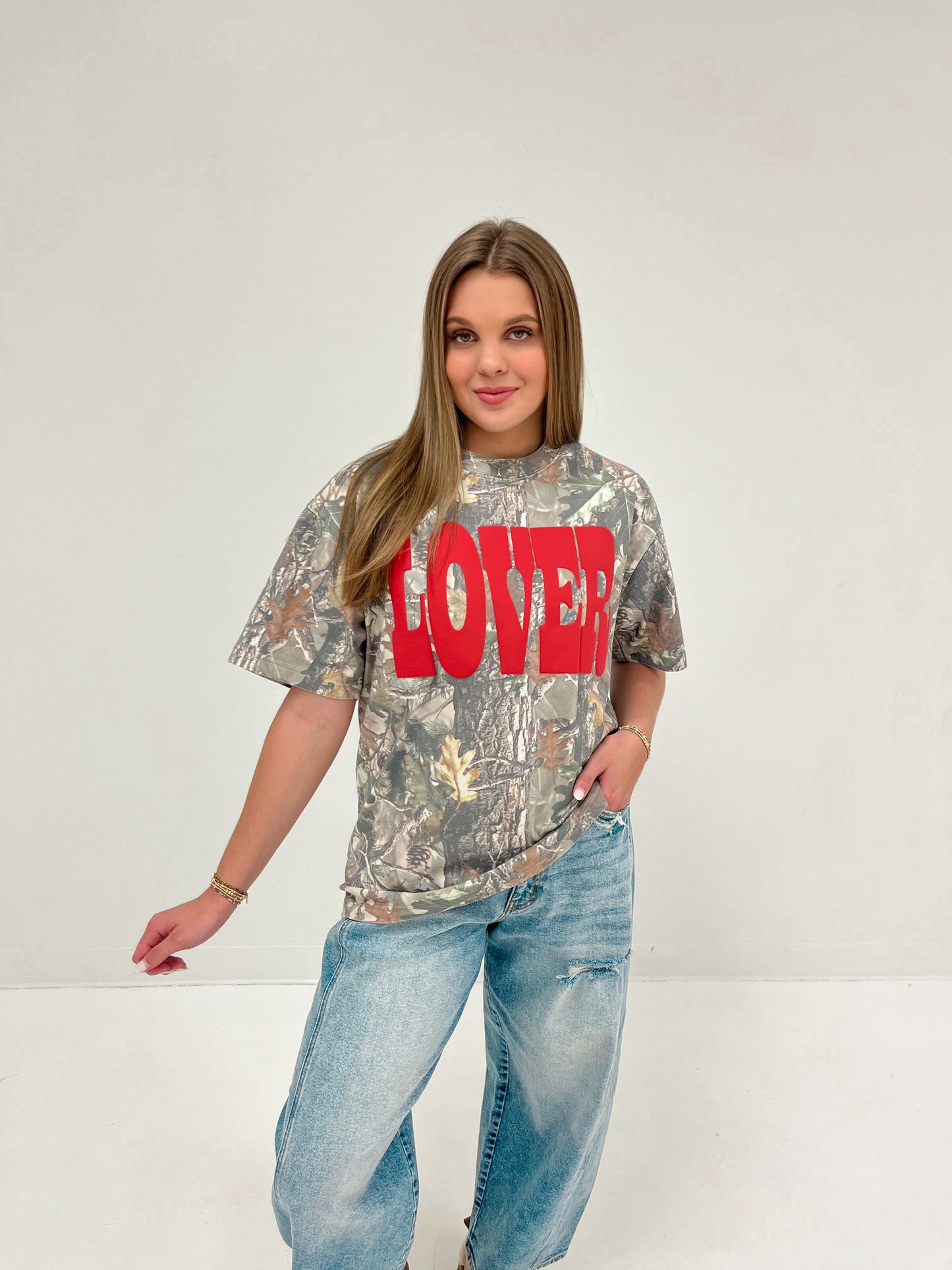Lover Camo Oversized Tee
