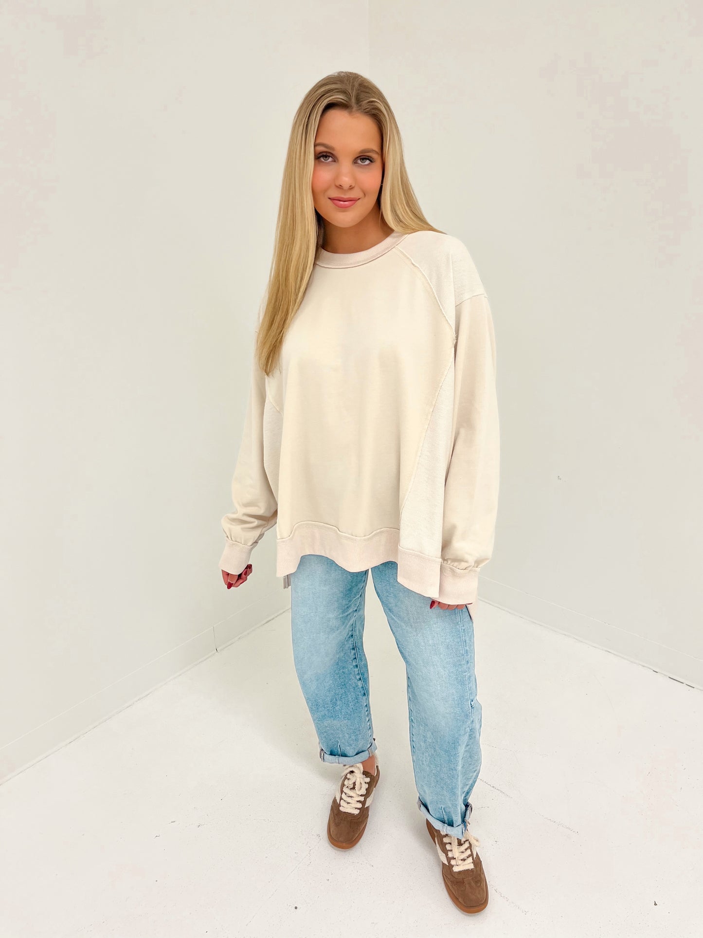 Morningside Terry Pullover | Cream