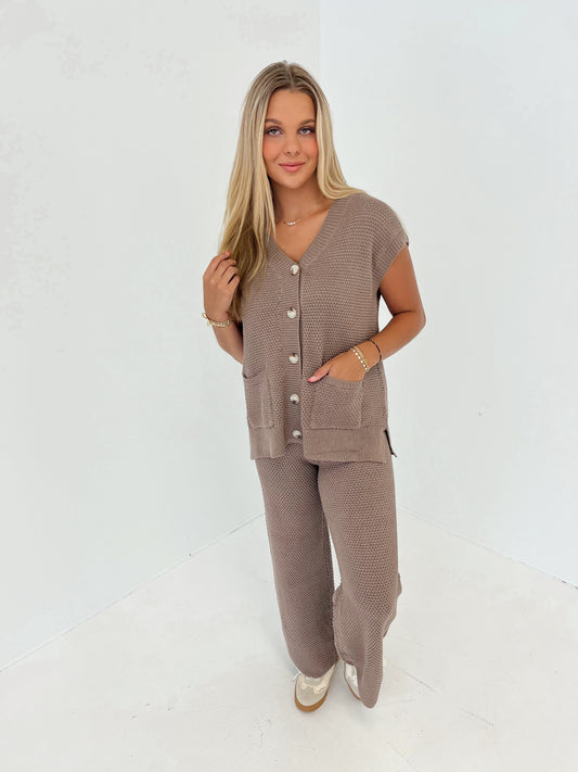 Neutral Dreams Knit Top | Mocha