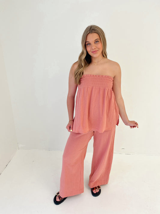 Shoreline Chic Top | Mauve