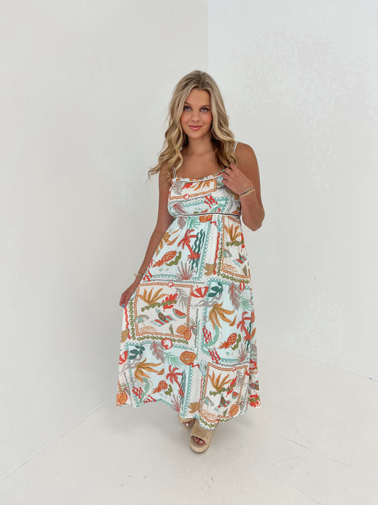 Island Escape Midi Dress | Sage