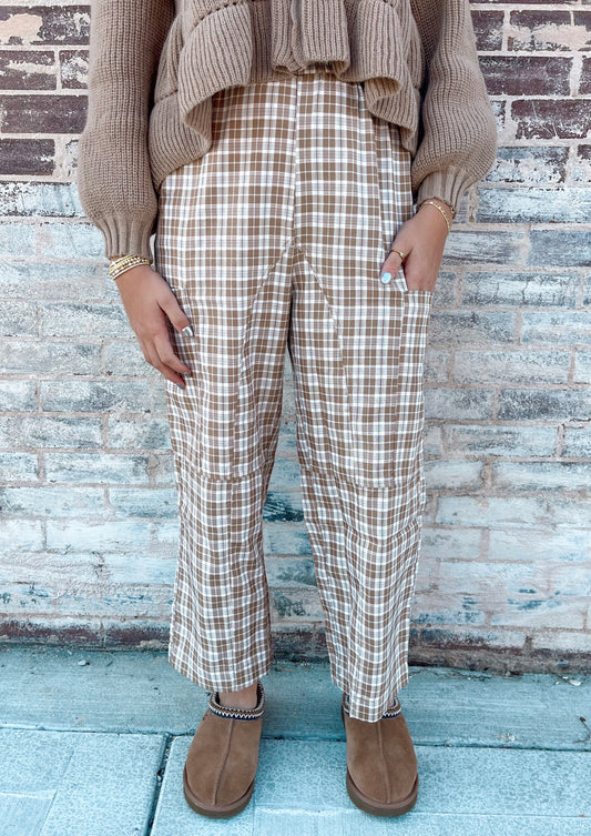 Plaid To Impress Wide Leg Bottoms