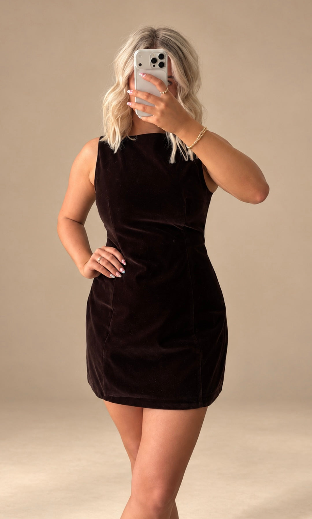 Espresso Hour Mini Dress | Dark Brown