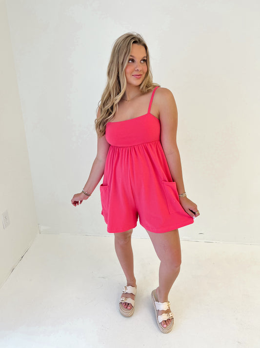 Better Than Basic Romper | Flamingo Pink