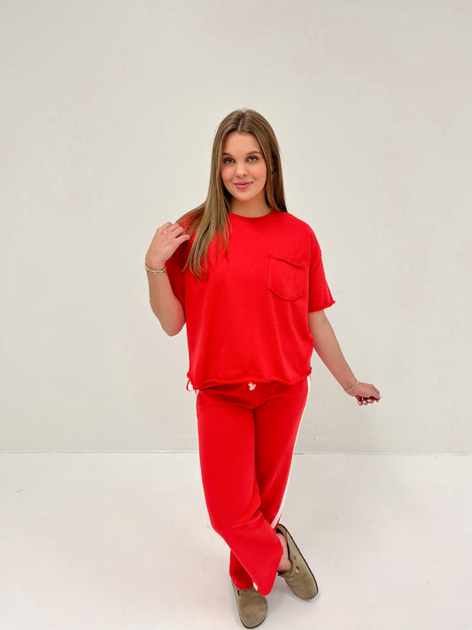 Crushing On You Bottoms | Red