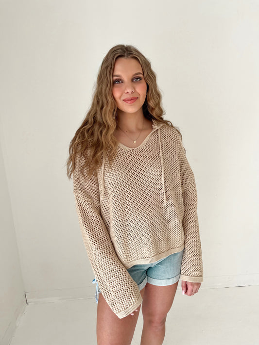 On The Coast Knit Pullover | Taupe