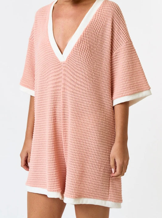 Gracey Waffle Knit Romper