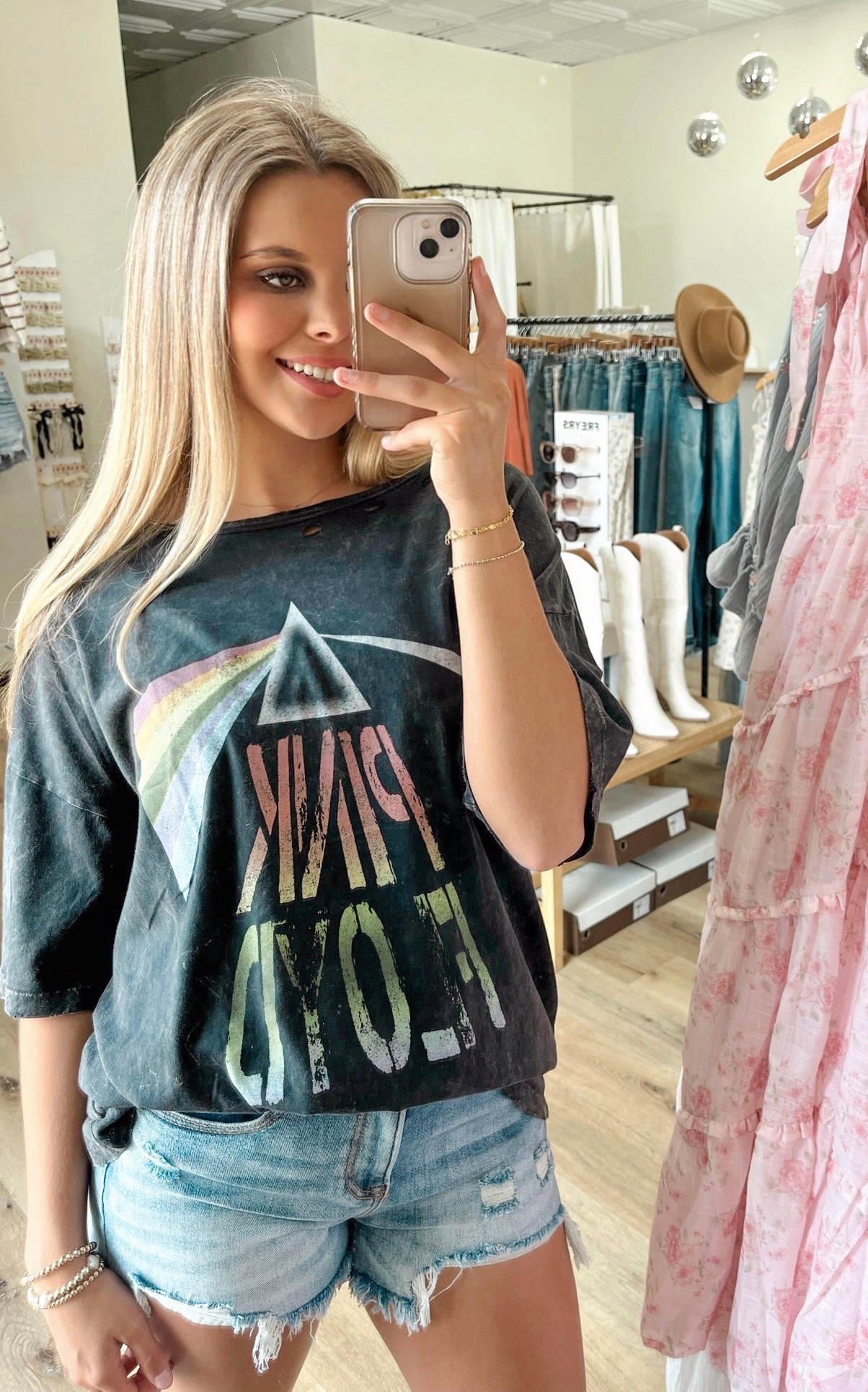 Pink Floyd Oversized Band Tee | Charcoal