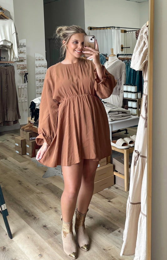 Truly Timeless Mini Dress | Copper