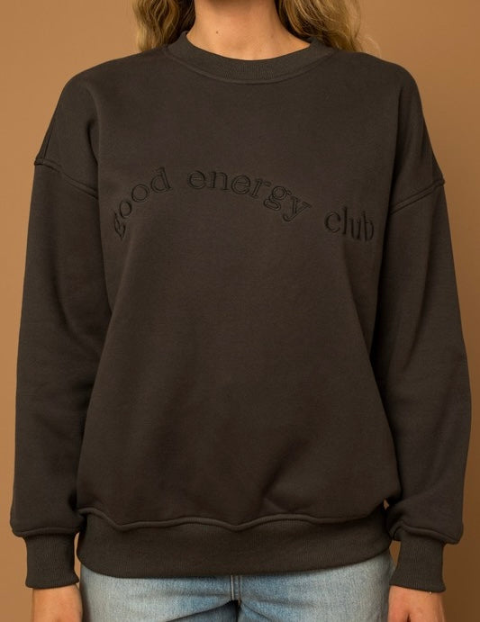 Good Energy Club Sweatshirt | Charcoal