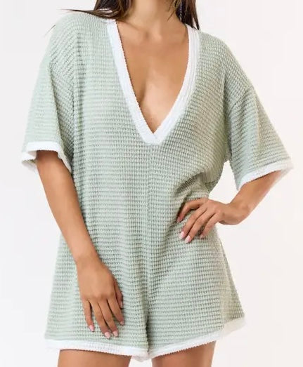 Gracey Waffle Knit Romper