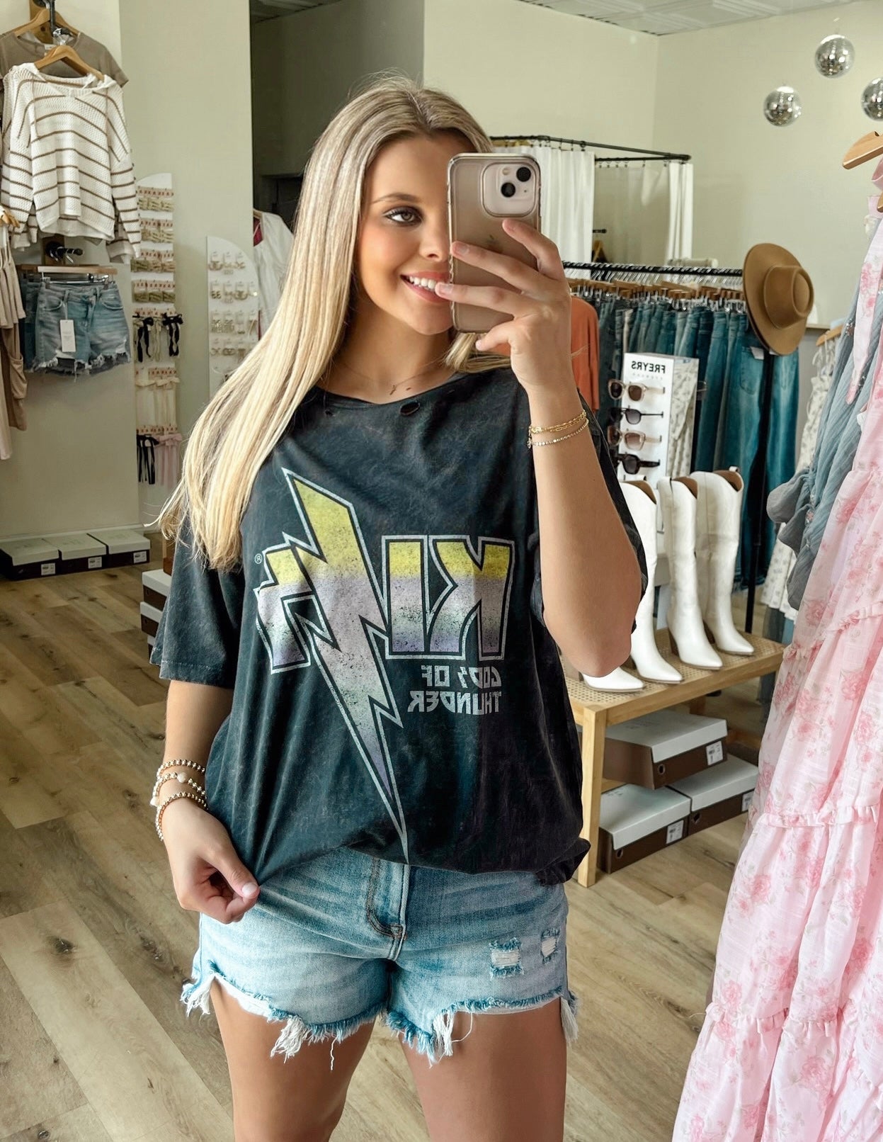 KISS Distressed Band Tee | Charcoal