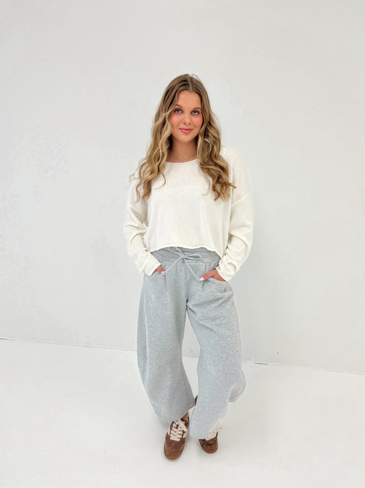 Soft Comfort Knit Sweater | Whip Cream