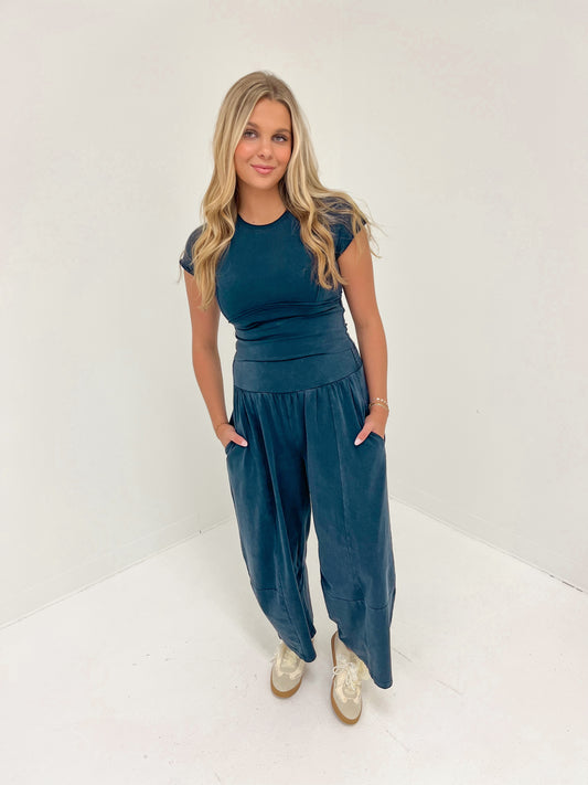 Dreamy Daze Wide Leg Pants | Black