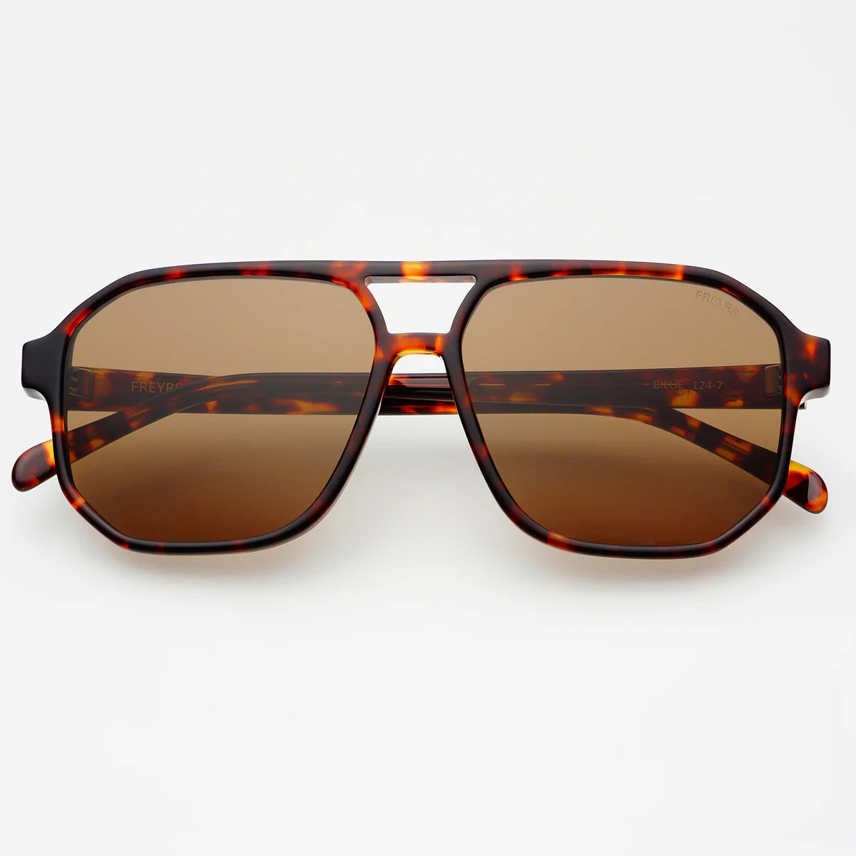 FREYRS Billie Sunglasses | Dark Tortoise/Solid Brown