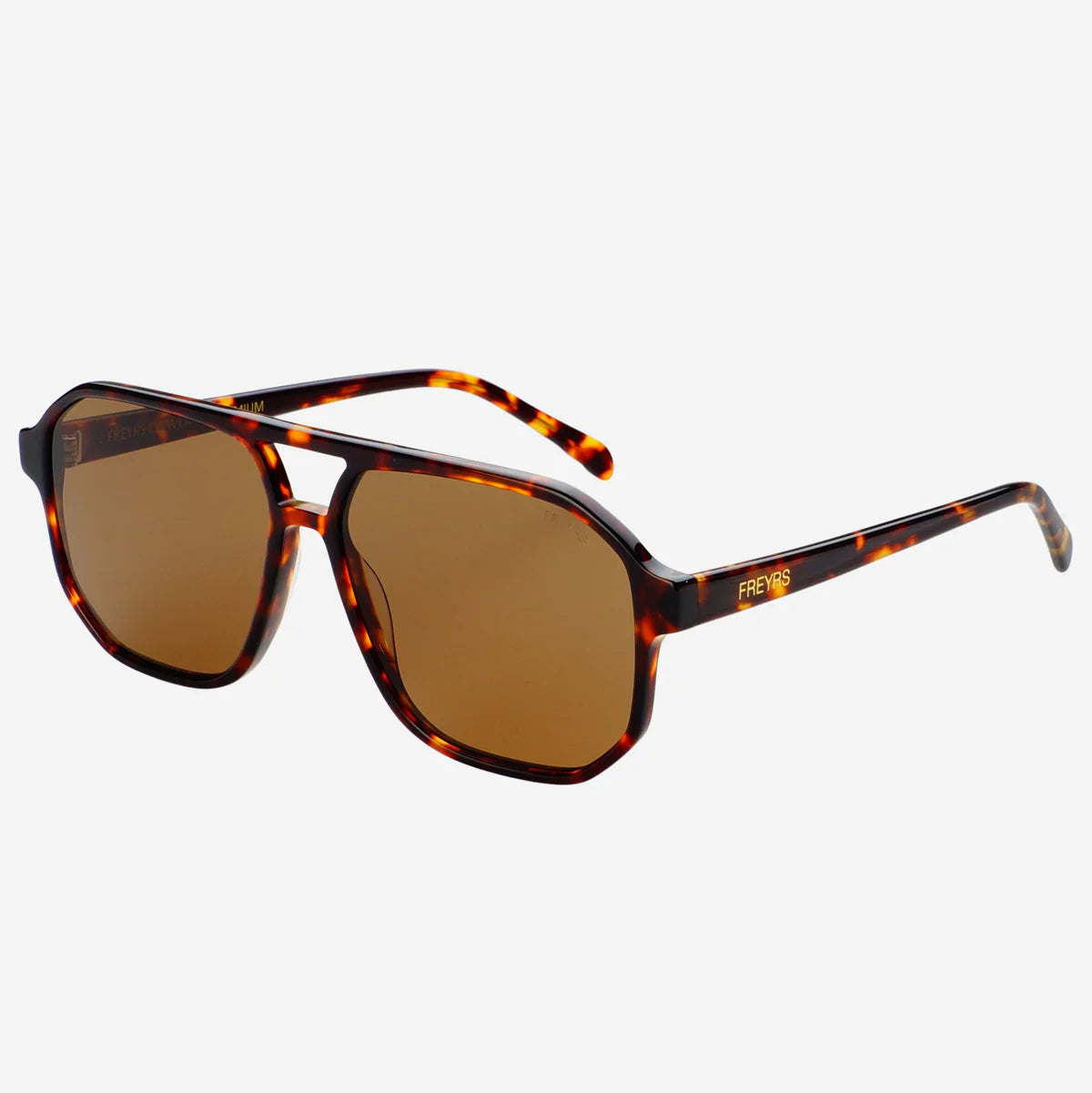 FREYRS Billie Sunglasses | Dark Tortoise/Solid Brown