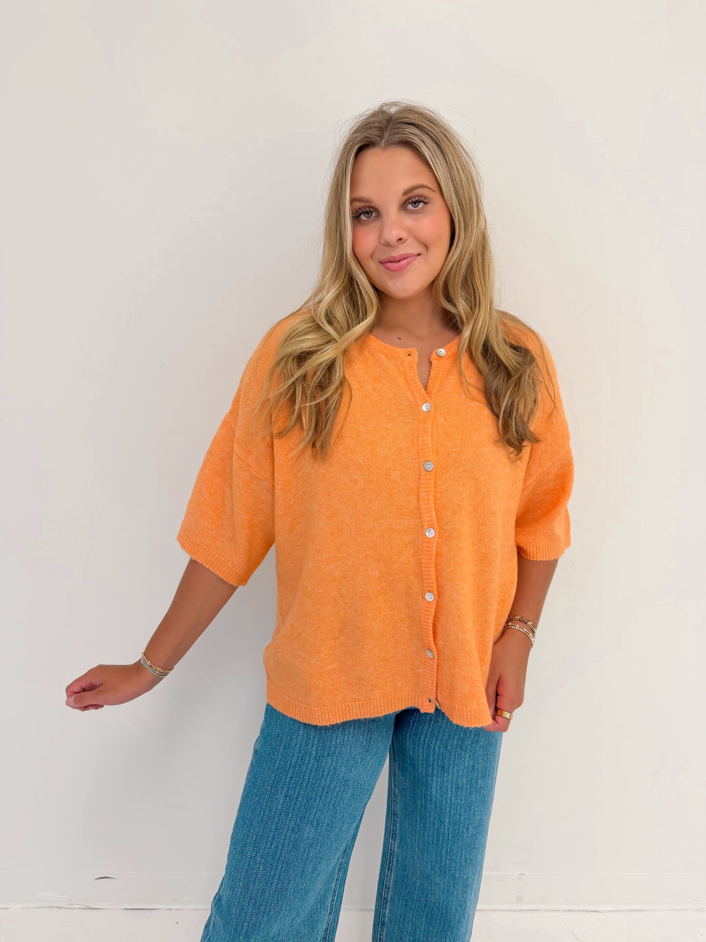 Orange Rush Sweater Cardi