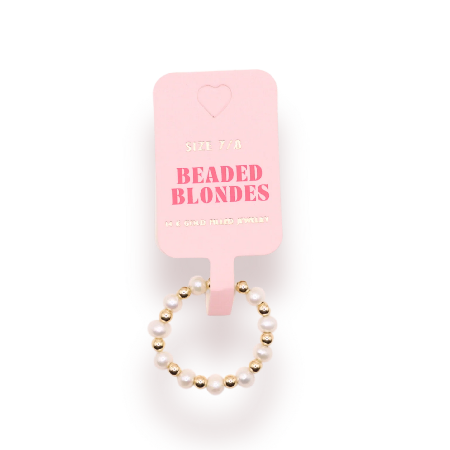 Coastal Pearl Ring | Beaded Blondes