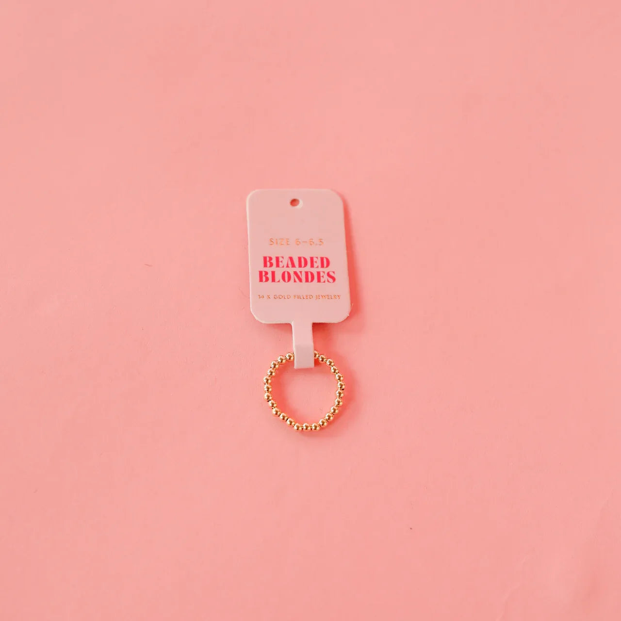 Ella Beaded Ring Gold | Beaded Blondes