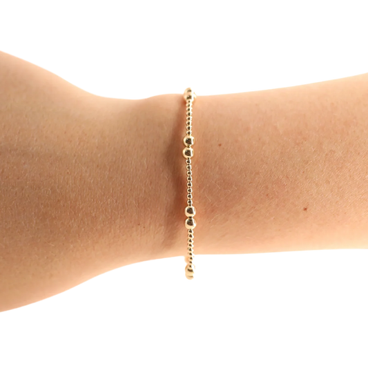 Leah Bracelet Gold | Beaded Blondes