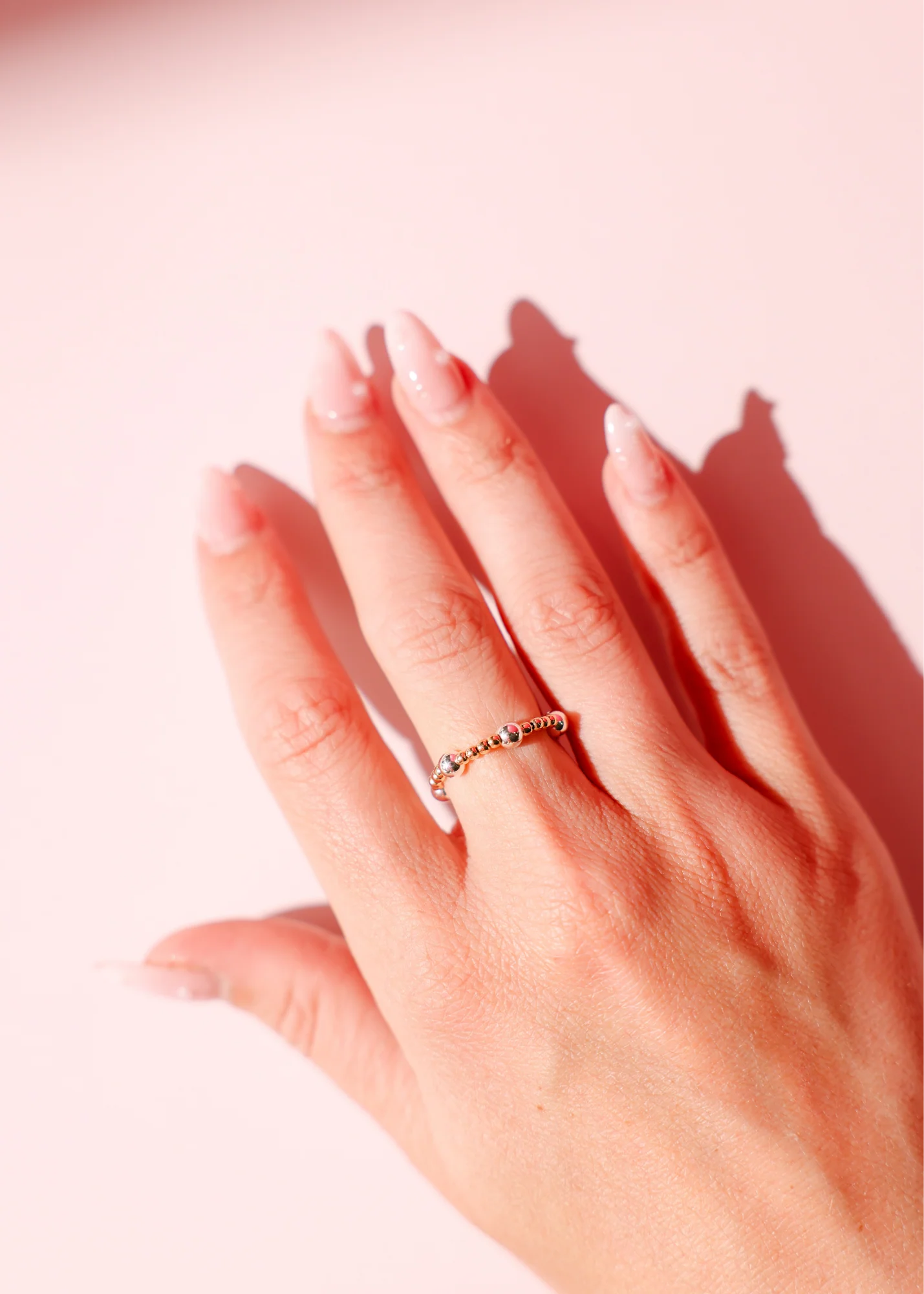 June Ring Gold w/ Silver | Beaded Blondes
