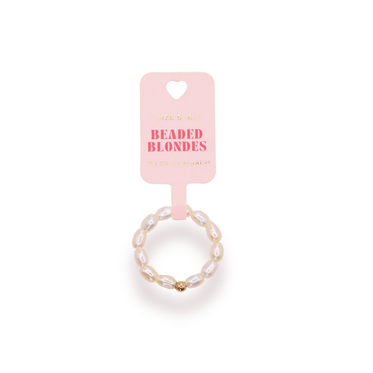Jamie Pearl Ring Gold | Beaded Blondes