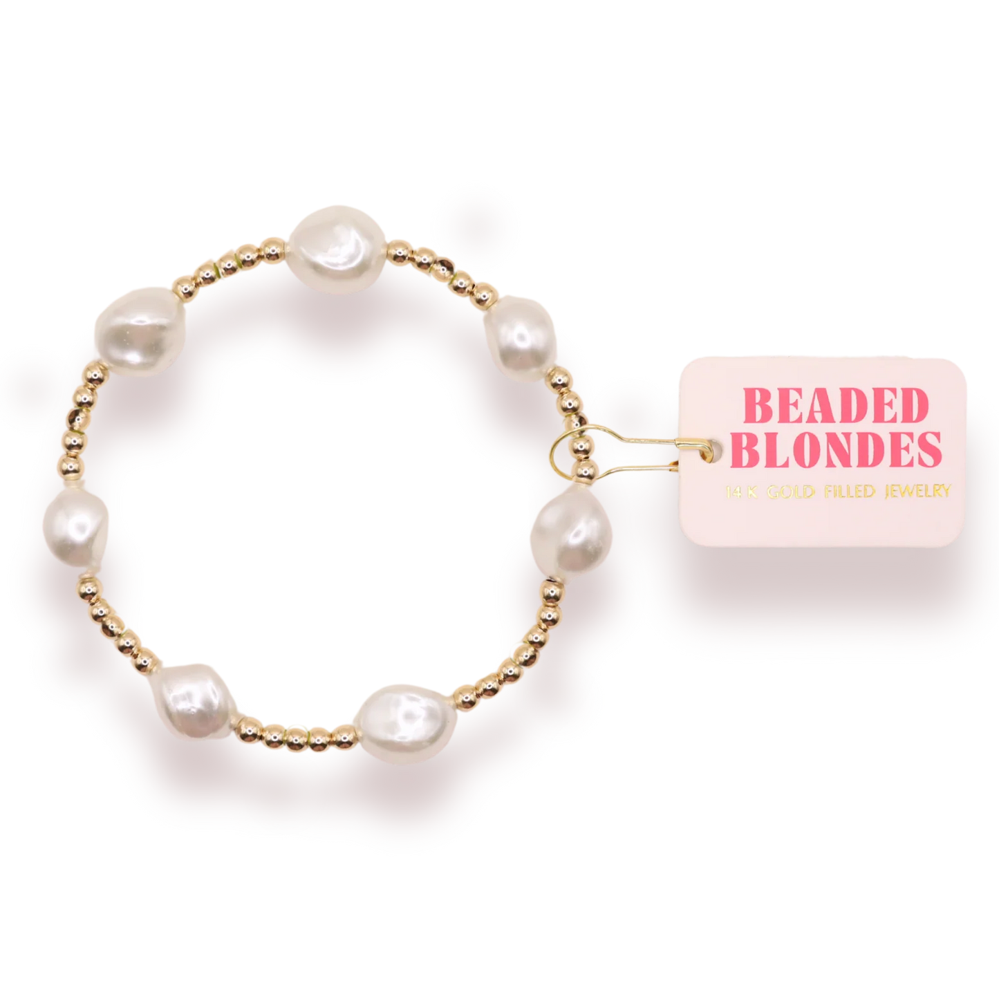 Sadie Pearl Bracelet Gold | Beaded Blondes