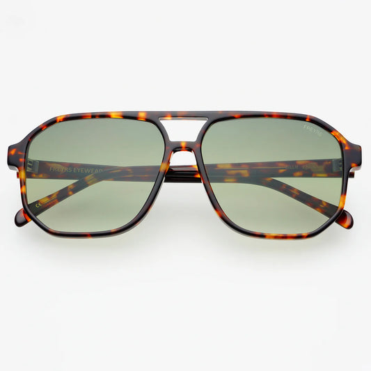 FREYRS Billie Sunglasses | Tortoise/Green