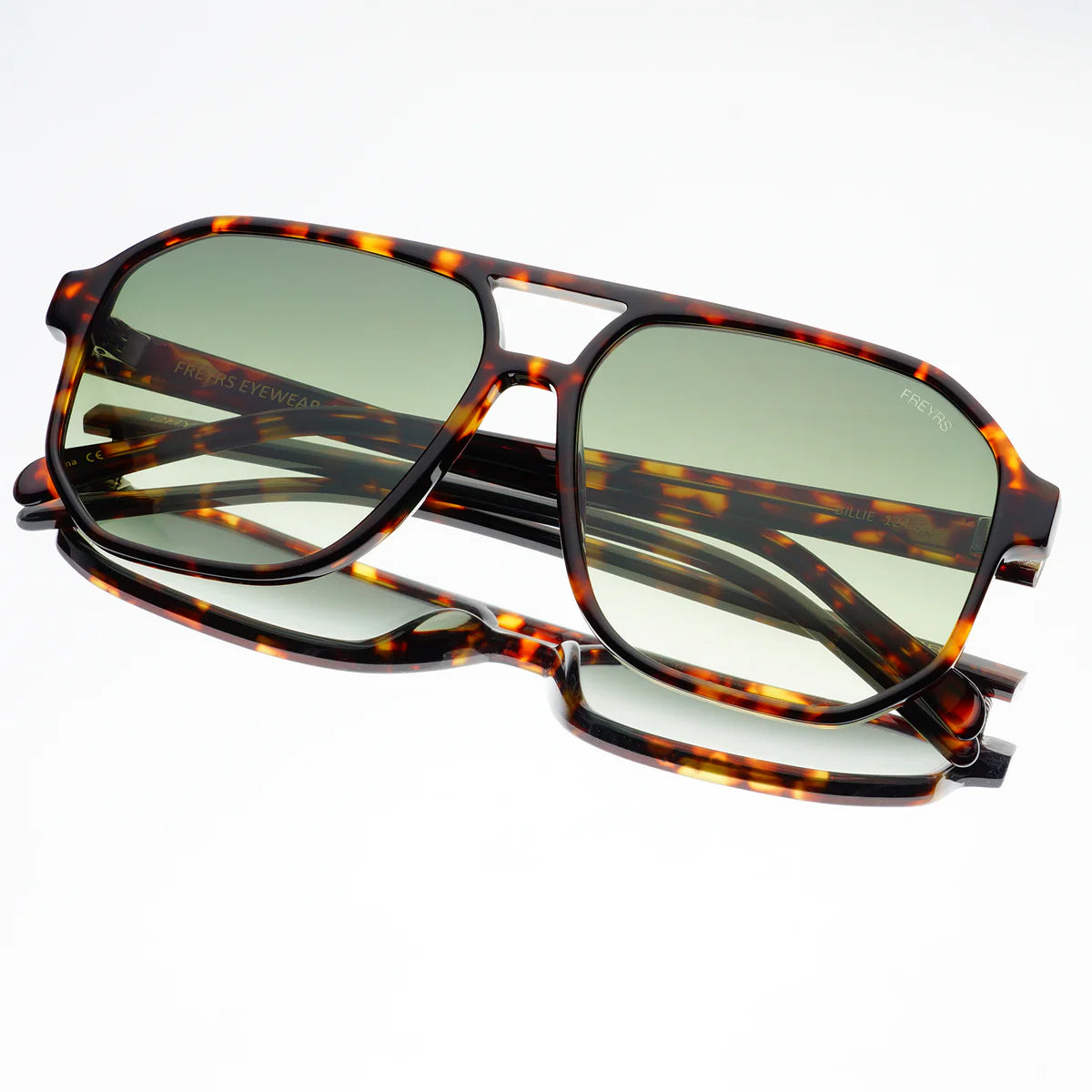 FREYRS Billie Sunglasses | Tortoise/Green