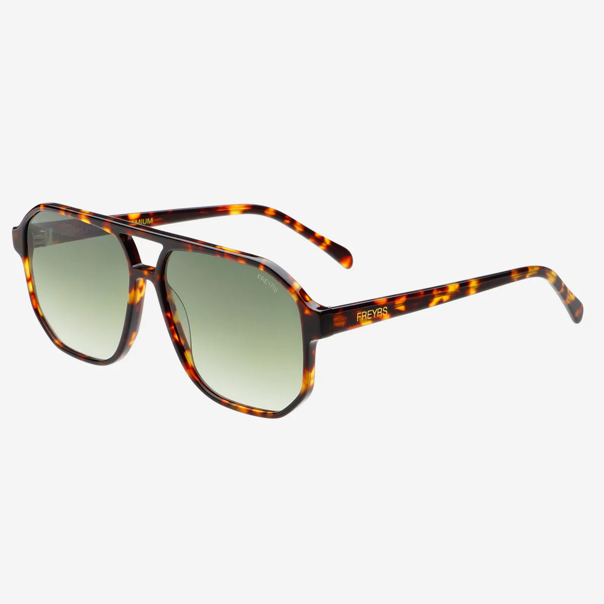 FREYRS Billie Sunglasses | Tortoise/Green